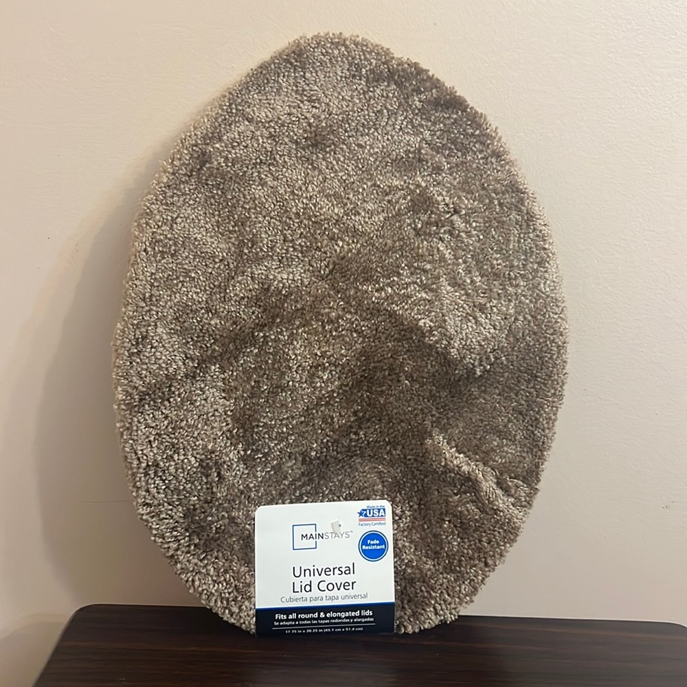 Mainstays Brown Poly Universal Lid Cover - Picture 5 of 5